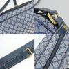 Used CELINE Shoulder Bag Macadam CE00/24 canvas/leather Navy casual