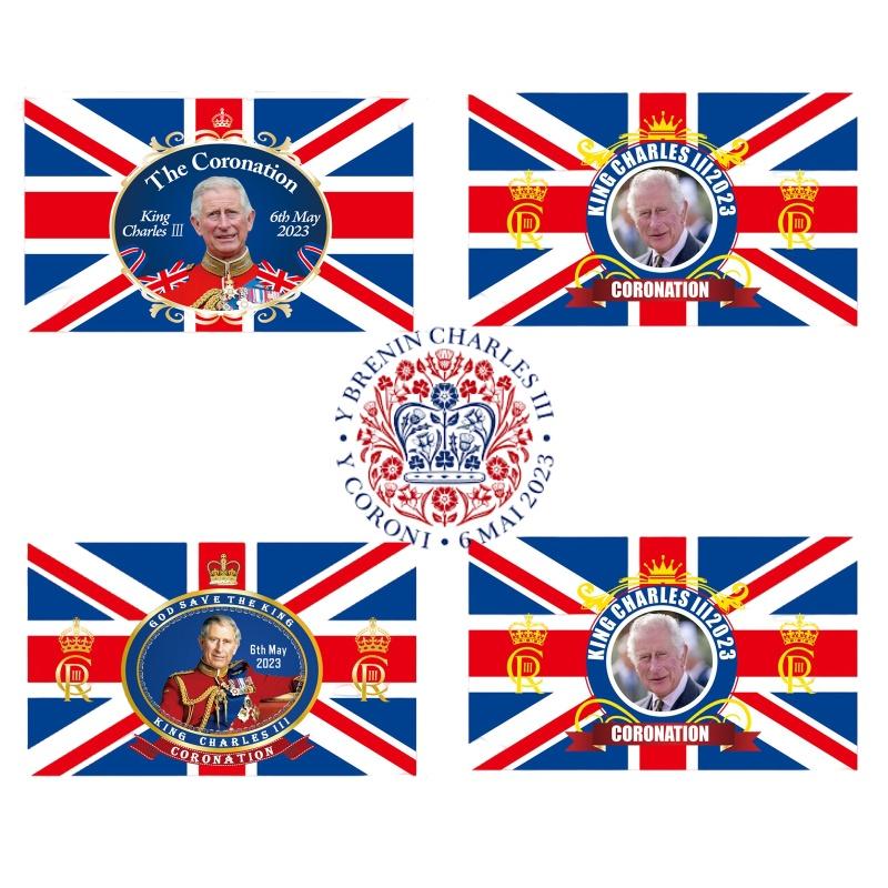 Wufudtp Charles Iii Flag Background Cloth 90x150cm Outdoor Union Jack Flag