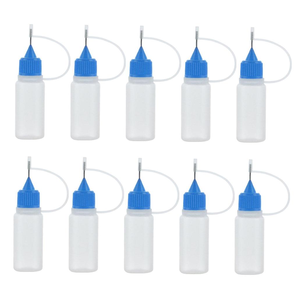 10Pcs Precision Tip Glue Bottles Glue Squeeze Bottle for Glue Applications