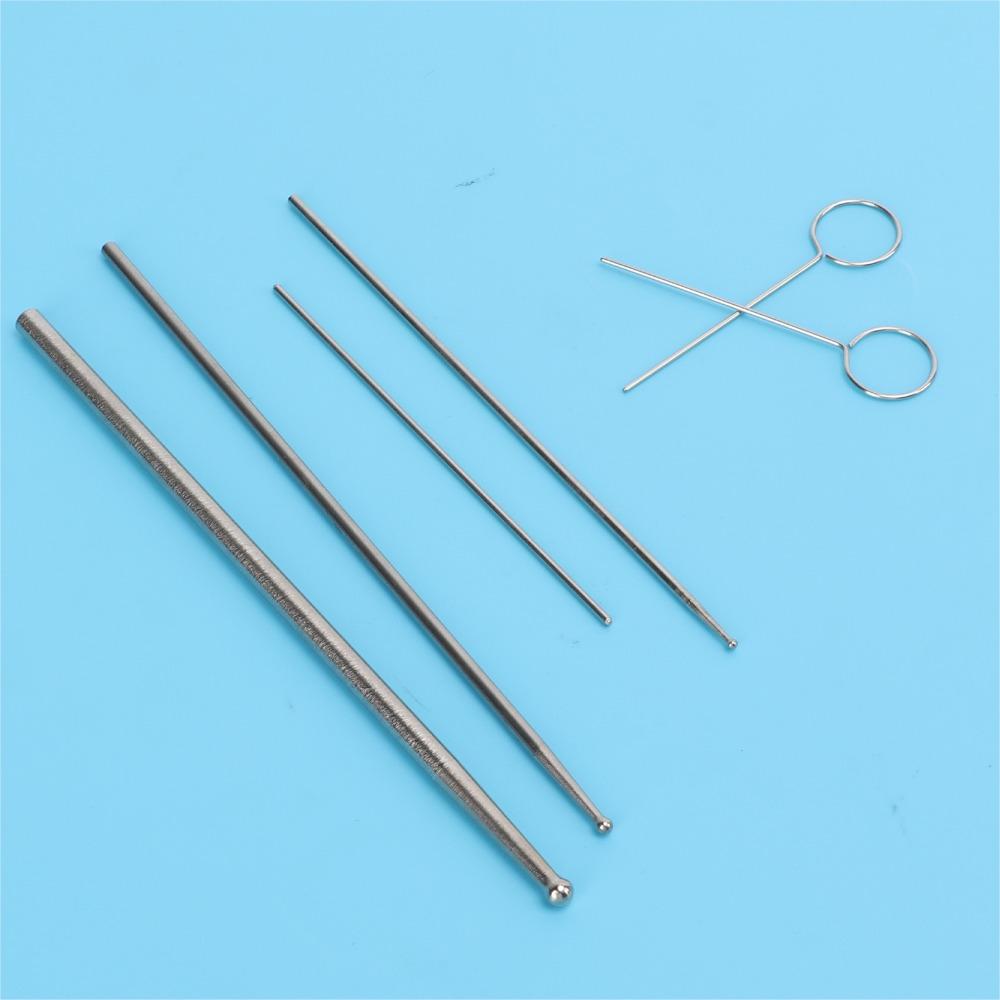 6pcs Stainless Steel Snake Probe Kit Round Head Round Head Probe Snake Breeders