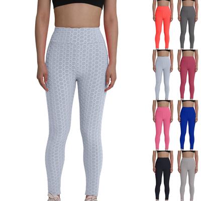 Dámské Sexy Dlouhé Kalhoty, Jóga, Fitness, Broskvové Boky, Bublinkové Sportovní Legíny s Kapsami