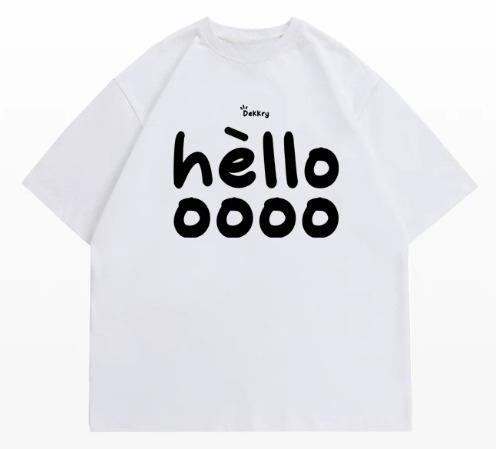 T-shirt Stampata con Nuovo Motivo Estivo Adatta Sia a Uomini Che a Donne Realizzata in Puro Cotone T-shirt alla Moda e Versatile