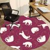 1pc Cat Thread Office Round Area Rug, Indoor Mat Suitable For Office, Under Office Chairs Bedroom Living Room Home Decor, Room Deco166
