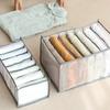 Foldable Underwear Storage Box Translucent Foldable Panty Drawer Organizer Bra Organizer Breathable Mesh Bag For Wardrobe