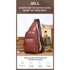 Brand New Men's Bag 100% Leather Fashion Chest Bags Luxury Designer Bag Husband's Crossbody Bag Large Capacity Messenger Bags