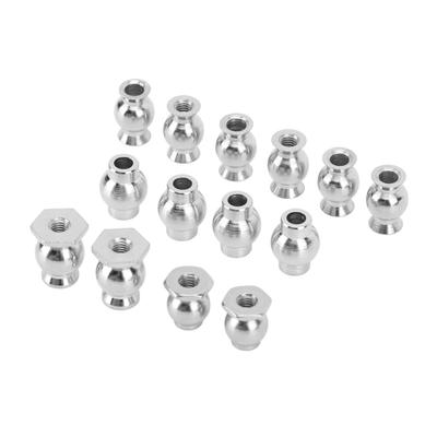 14PCS RC Shock Absorber Ball Head Iron RC Car Shock Damper Ball Head Spare Parts for ZD Racing 1/8 RC Cars