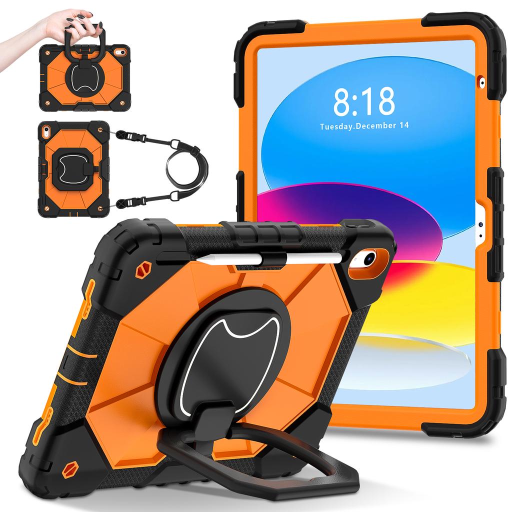 Rugged Armor Kids Case For iPad 10th Air 5 4 10.9 Air 11 13 10.2 8th 9th 9.7 Generation Tablet Stand Shockproof Cover