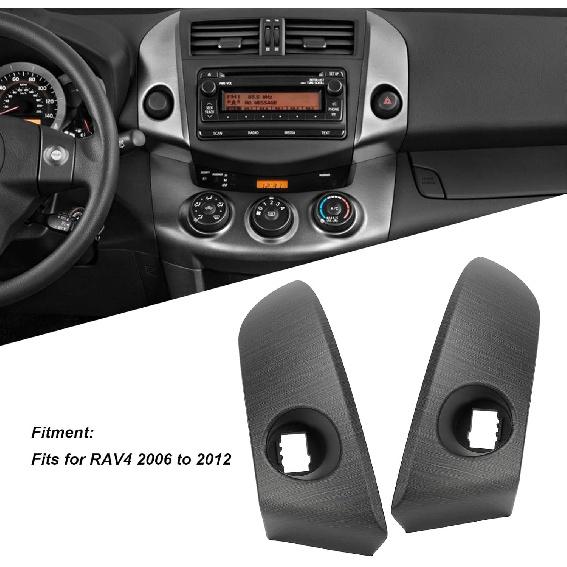 Center Air Vent Radio Bezel Trim 55412 42060 B1, Center Air Vent Trim Bezel Fits RAV4 2006-2012, ABS Construction, Enhanced Appearance