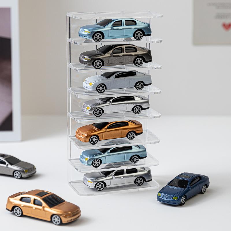 Acryl Spielzeugauto Vitrine Spielzeugauto Ausstellungsbox Diecast Koffer Wandmontiertes Spielzeugauto Regal zur Aufbewahrung Mini Autos Modell Rennen