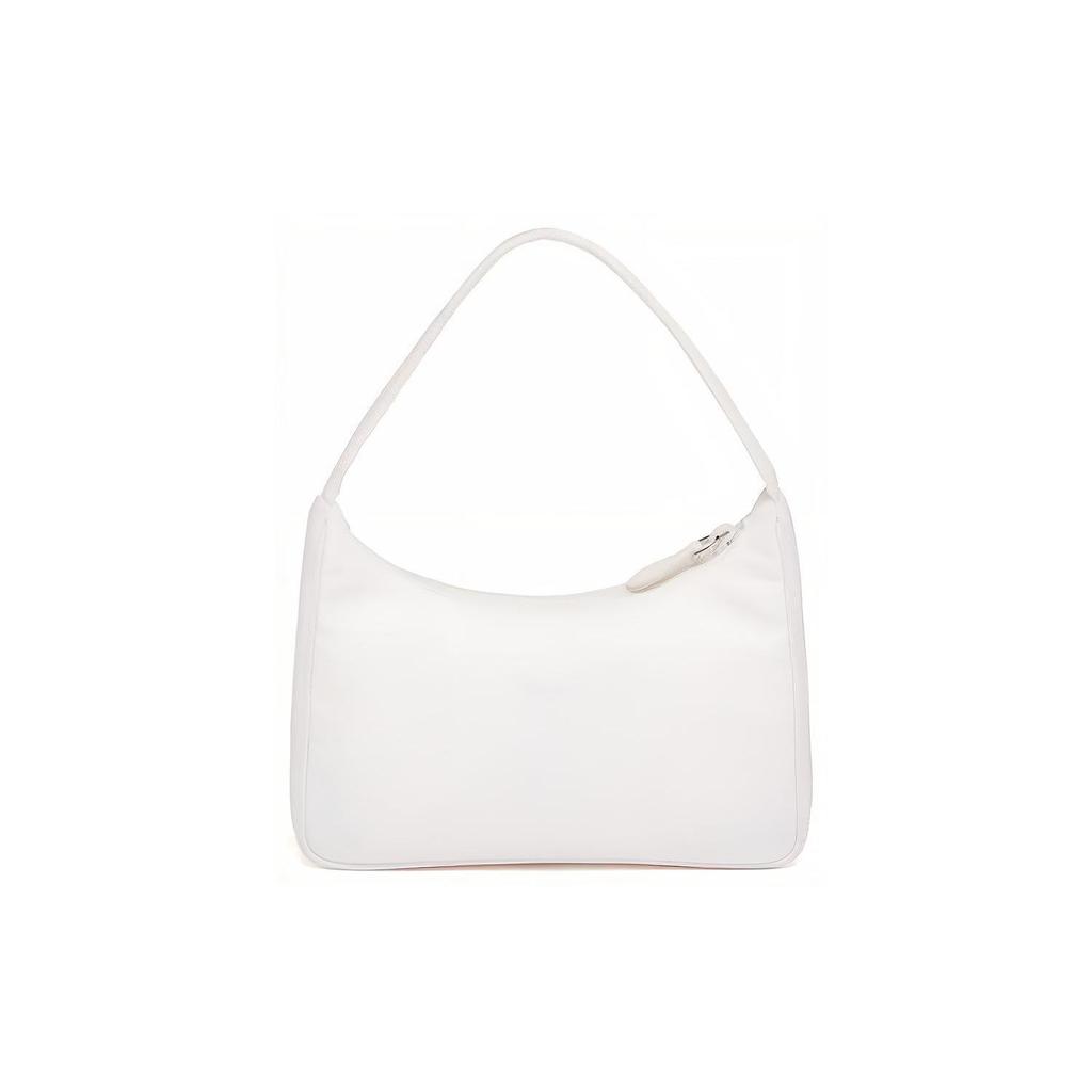 Prada Re-Edition 2000 Nylon Mini Shoulder Bag Women Bags White 1NE515_RDH0_F0009