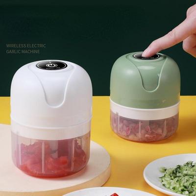 Mini Electric Garlic Chopper 100ml Garlic Press Vegetable Chili Meat Garlic Masher Press USB