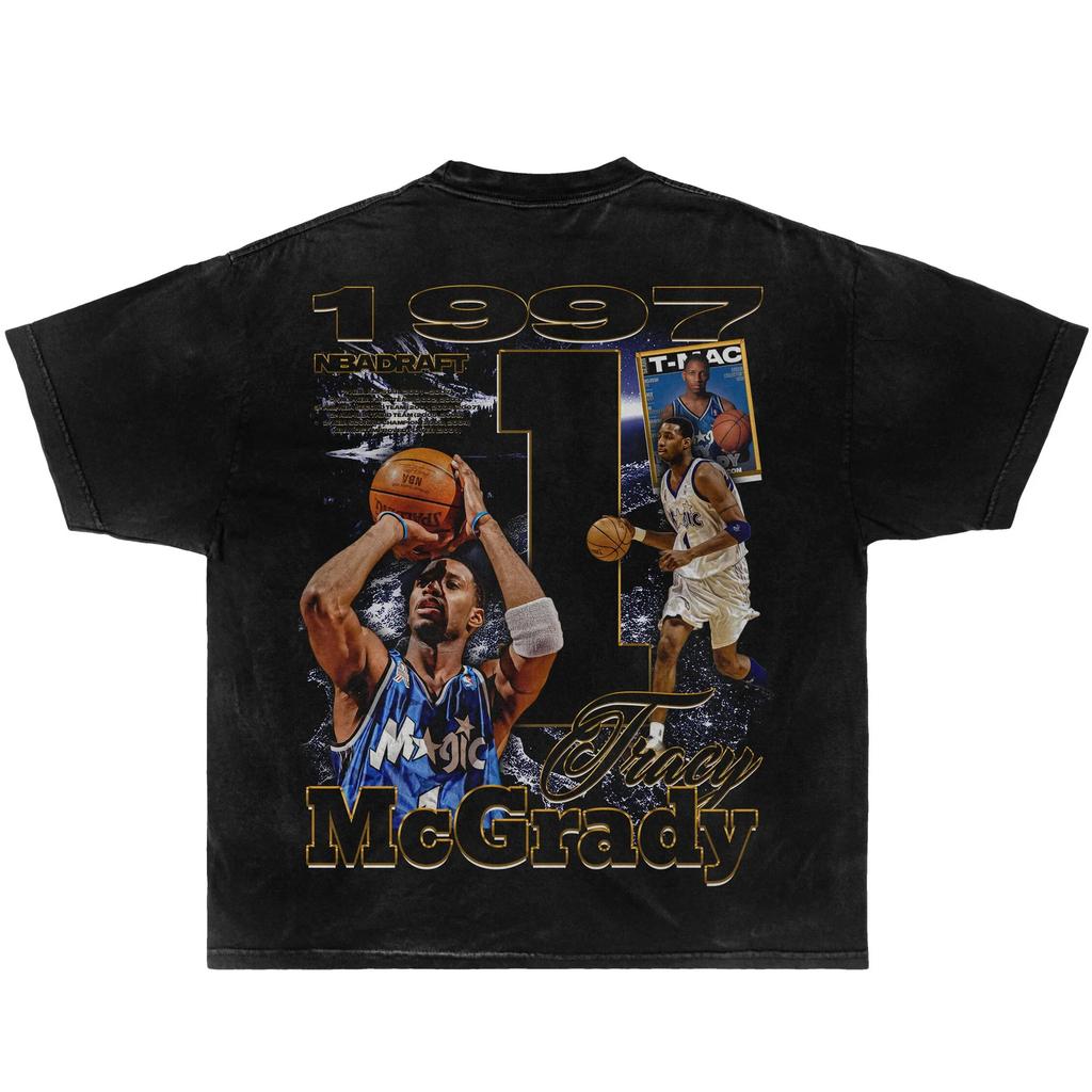 1997 T-Mac Magic Tracy McGrady Laza Vintage Kosárlabda Pólók Streetwear Y2K