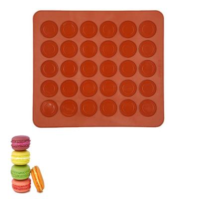 30 Delikli Kendin Yap Kek Pişirme Kalıbı Yapışmaz Silikon Makaron Pişirme Matı Pasta Fırın Kurabiye Tatlı Pedi Kendin Yap Kalıbı Faydalı Araçlar