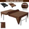 Table Tennis Table Cover 210D Oxford Fabric Waterproof Ping Pong Table Cover Outdoor Terrace Long Tables Cover for 4 Seasons Use