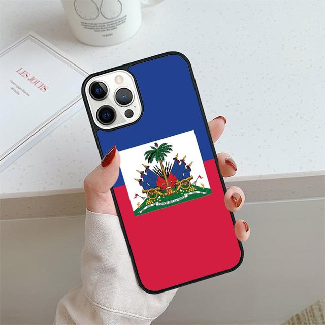 Haiti Haitian Flag Phone Case For iPhone 17 Air 14 15 16 13 12 Cover For Apple 14 15 16 Pro Max Plus Coque