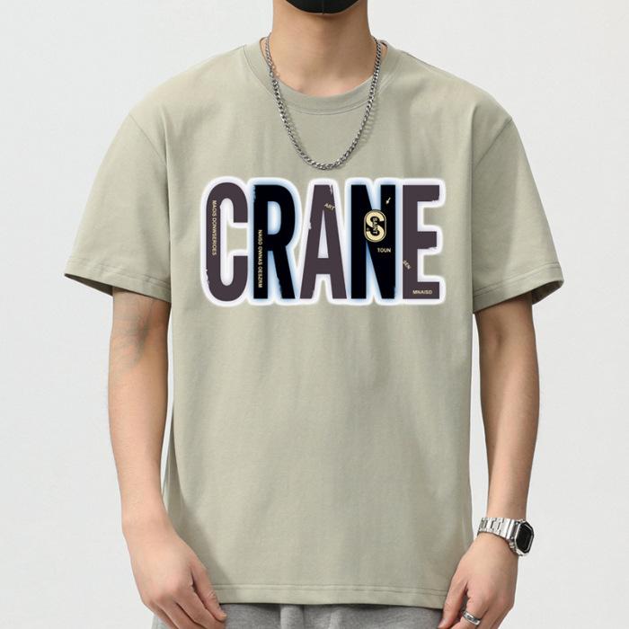 New Summer Men's Round Neck Short-sleeved T-shirt Thin Casual Youth Half-sleeved Shirt
