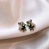 Cute Female Gold Color Panda Animal Stud Earrings Lovely Bridal Wedding Jewelry For Women