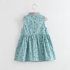 Kids Girls Chinese Style Cute Flower Print Dress Vintage Cheongsam Dresses Qipao Baby Clothes
