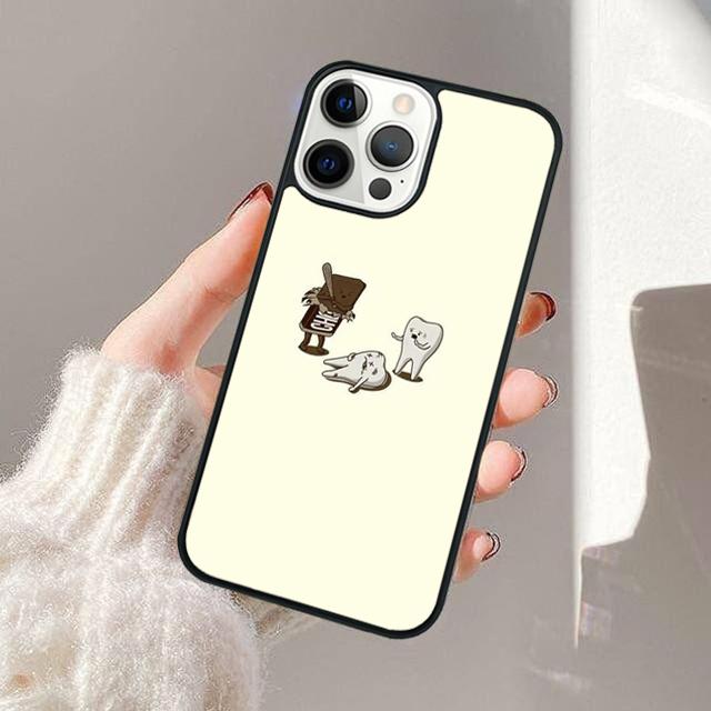 

Dentist Tooth Pattern Phone Case For Apple iPhone 17 Air Pro Max Plus Coque For iPhone 17 Air 14 15 16 13 12 Max Cover iPhone 17pro max