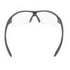 Outdoor Sunglasses Windproof UV Protection TR Ergonomics Riding Sunglasses for Hiking Children Black Frame Transparent Lens