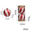 3/2/1Pcs Pumpkin Balls Christmas Tree Ornament Plastic DIY Crafts Painted Christmas Gifts Boxes Pendant Hanging Ornament