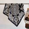 European and American Fashion Light Luxury Silk Wool Silk Scarf Women's 2025 Autumn and Winter New Versatile 65cm Silk Wool Silk Scarf Shawl