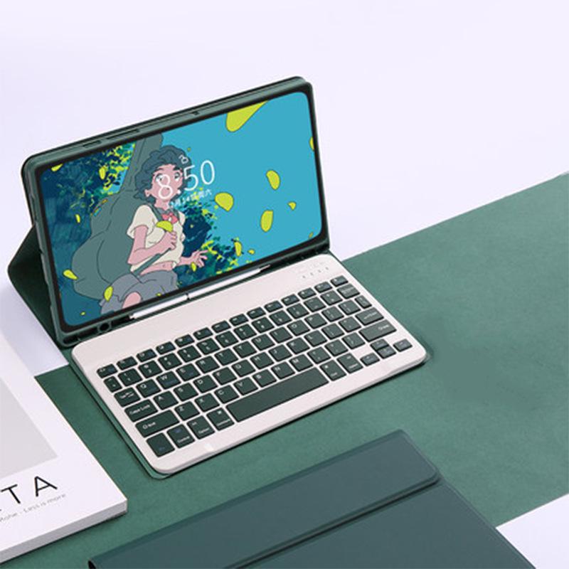 2025 Magic Bluetooth Keyboard & Silicone Case for iPad 11/Air11 - A16 Magnetic Detachable Leather Keyboard.