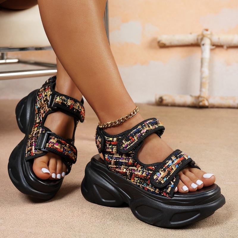 Fashion Summer Women Comfortable Platform Sandals Wedges Anti-slip Designer Shoes Fashion Beach Casual Woman Sandals Sandalias De Mujer