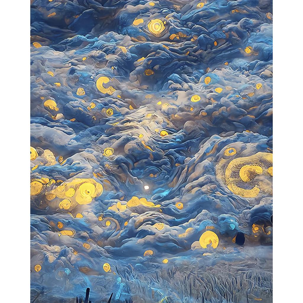 DIY 5D Diamond Painting Landscape Lakeview Full Round Embroidery Kit Starry Sky Modern Friend Gift Home Decor