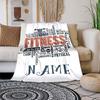 Love Fitness Customize Your Name Blanket Warm Comfortable Soft Blanket For Chair Office Sofa Bed Sofa Office Camping Suitable For Gifting Relatives