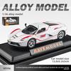 Car Laalloy Model 136 Scale Sports Light Sound Open Kids Doors