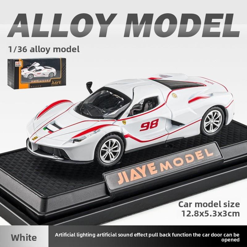 Car Laalloy Model 136 Scale Sports Light Sound Open Kids Doors