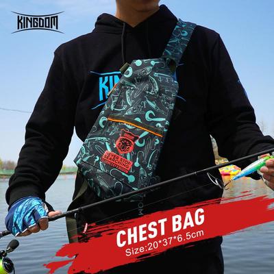 Kingdom 2021 New Fishing Bag 1000D Waterproof Nylon Outdoor 330g 37*20*6.5cm Multifunctional Lure Fishing Tackle Bags Model LYB-20 Bag