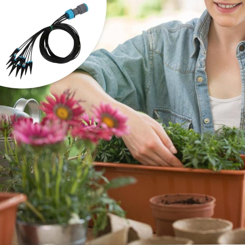 10Piece Drip Emitters Irrigation Kits for Efficient Plant Watering Adjustable Nozzles Accessories for Indoor Outdoor Use