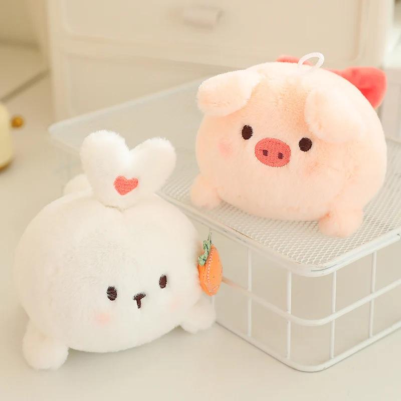 4 Style Stuffed Animals Soft Plush Toy PenguinDuck Fox Rabbit Pig Appease Dolls For Baby Boy Girl Sleeping Toys