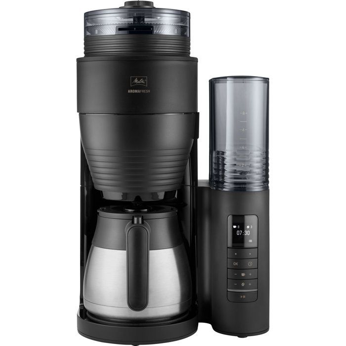 Cafetiere filtre avec moulin intégré - MELITTA - Aromafresh Therm Pro 1030-11 - 8 tasses - 1 080 W - Noir