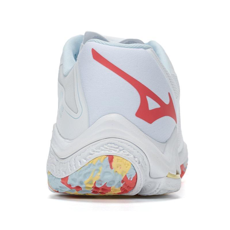 Mizuno Wave Lightning Z8 women's low-top synthetic leather professional training shoes lava white V1GC240030