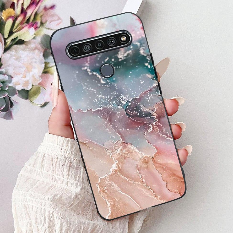 2020 For LG K41S LM-K410 Cover For LG K51S Case LM-K510 Luxury Butterfly Love Cute Cat Cool Handsome Lion Painted Black Silicone