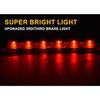 G-PLUS Red Lens LED 3Rd Brake Light Fit Leer, ARE, Century, Jason And Astro LED Recessed 3Rd Third Brake Light Lamp AT-LED-36R Chrome Housing