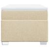 Maison Exclusive - Sommier à lattes de lit avec matelas Crème 100x200 cm Tissu