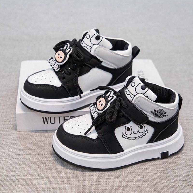 

Cute Children s Sneakers, High-top Durable Sports Shoes for Girls and Boys Autumn and Winter 37