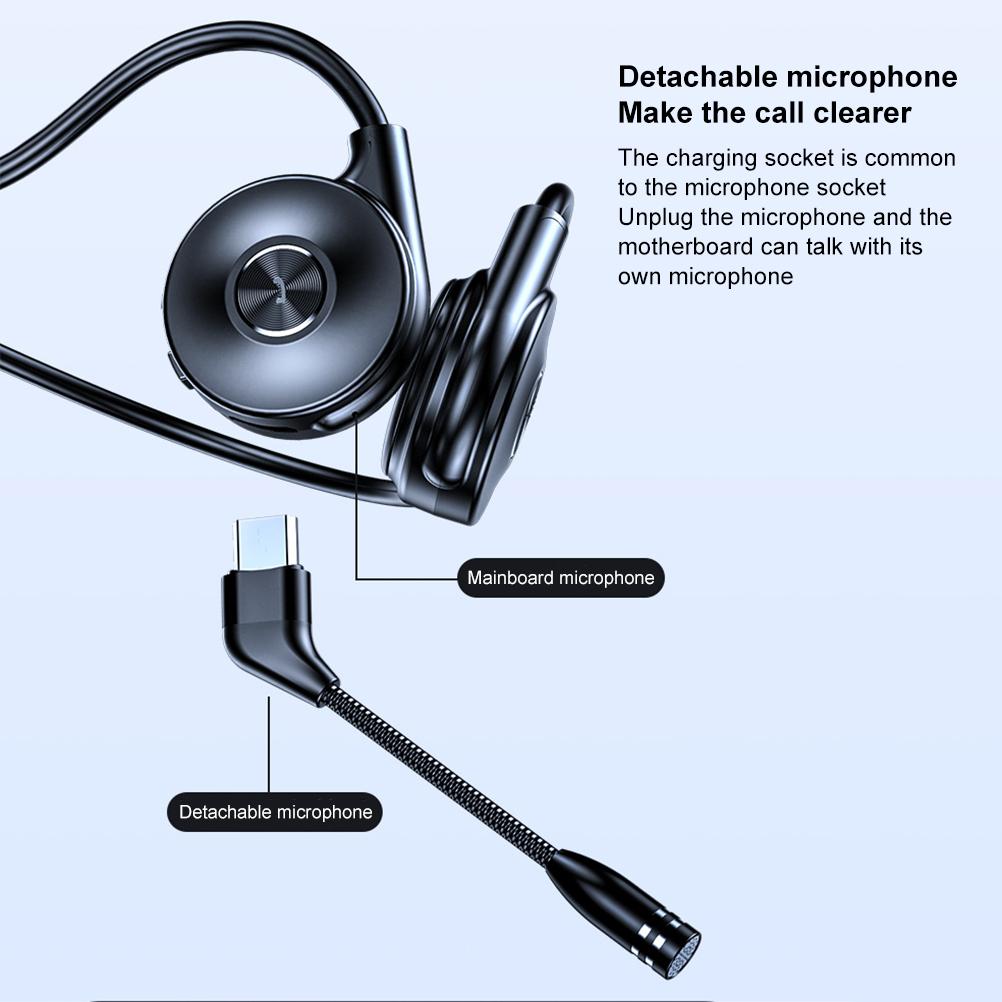 Wireless Bone Conduction Headphones Open Ear Bluetooth Stereo Sports Headset for Workouts Running