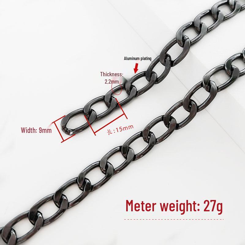 

Невыцветающий алюминиевый ремешок-цепочка для сумки - Женская цепочка для кроссбоди на замену для DIY аксессуаров и украшения