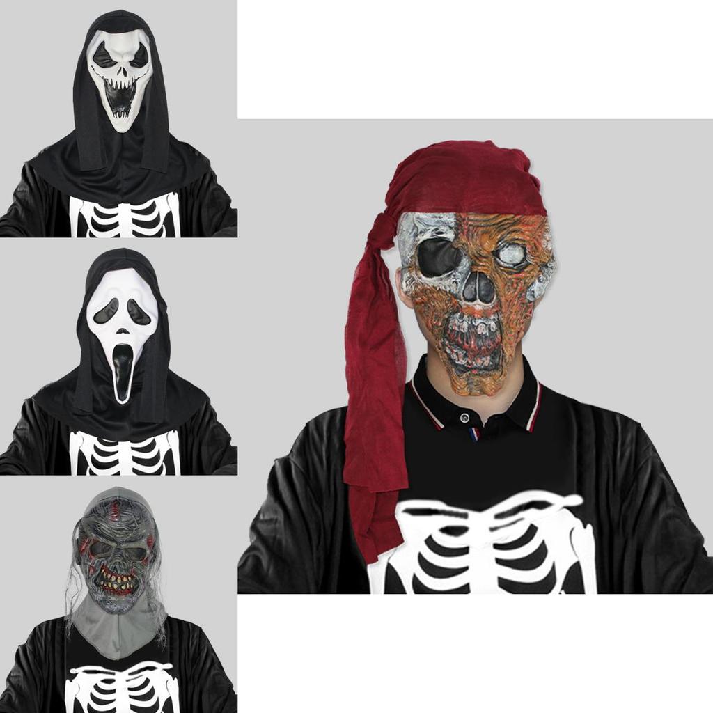 Terrifying Gray Zombie Mask For Halloween Parties And Horror Themed Events Perfect For Gory Costumes