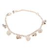 Ethnic Style Silver Imitation Bracelet & Anklet Set - Hollow Ball & Bell Design for Ladies