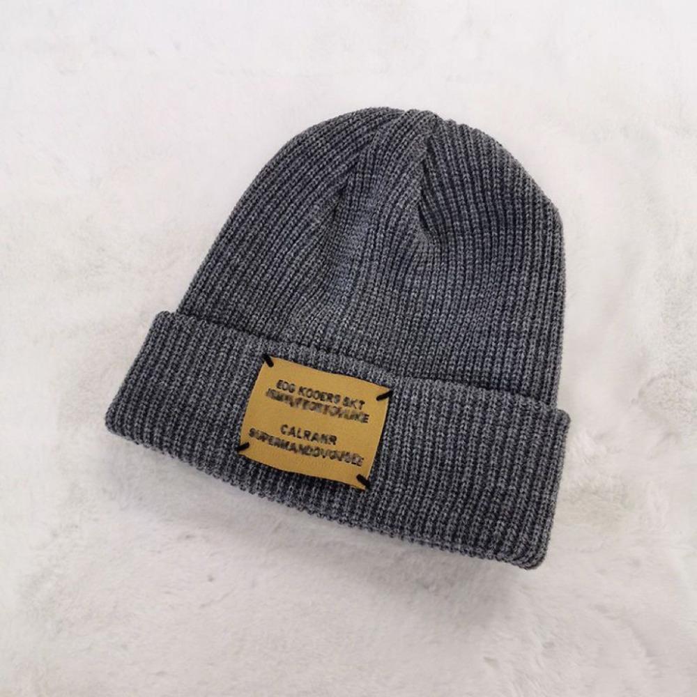 Breathable Winter Warm Hats Letters Embroidered Knitted Hats Fashionable Bucket Hats  Outdoor