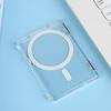 Für Telefon Magsafe Transparente Hülle Magnetischer Ständer Halter Geldbörse 2 Kartenfächer Doppelter Starker Magnet Stoßfeste Handyhülle