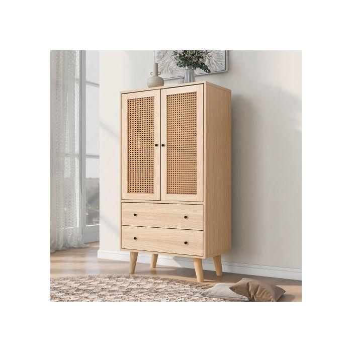 Buffet - MUVOE - Salle À Manger - Largeur 60 Cm - Auto-assemblage - Beige