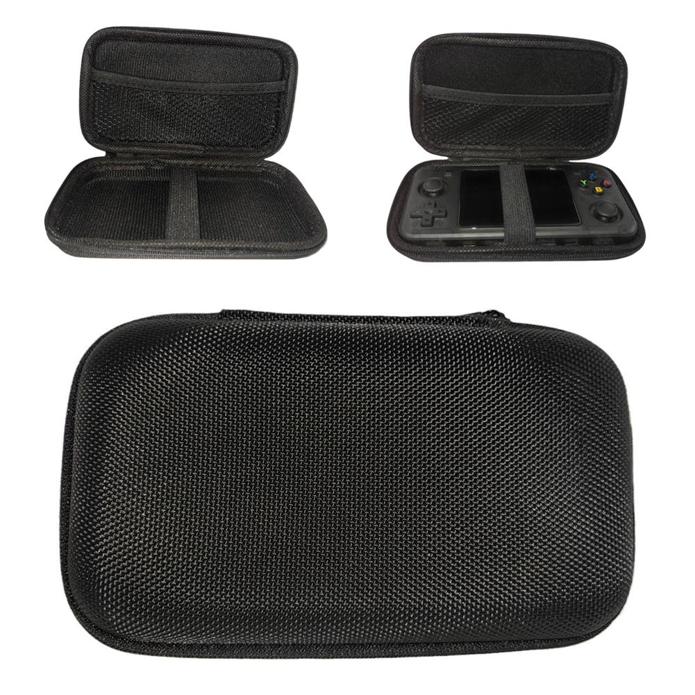 Black Hard Carrying Case For Boyhom R36H Handheld Gaming Console Shockproof Protective Bag Dustproof Storage Organizer