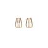 Korean Style Geometric Heart Pearl Gold Earrings for Women - Versatile Stud Accessories